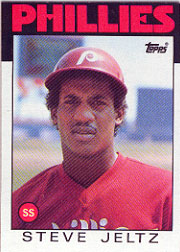 1986 Topps Baseball Cards      453     Steve Jeltz